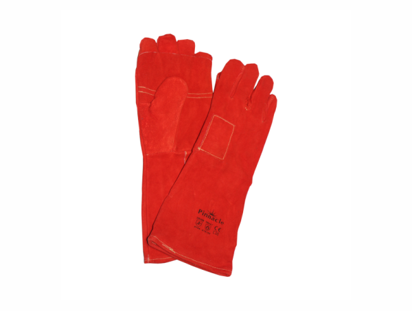 GLOVES 8 RED HEAT RESIST KEVLAR STITCHED ELBOW LENGTH