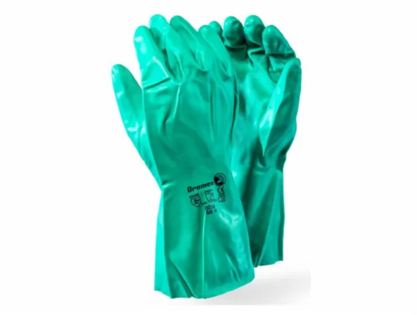 g033 gloves green nitrile acid chemical resistant 1