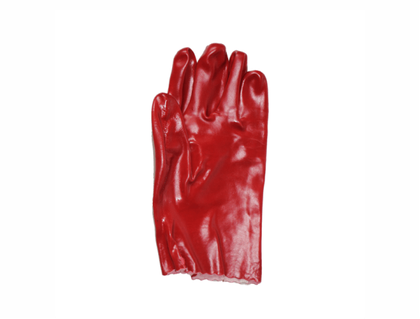 gloves red 27cm open cuff